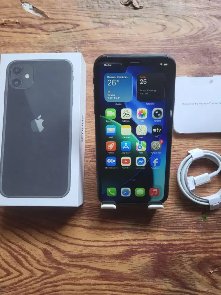 Iphone 11 64gb black inter fulset mulus normal all operator