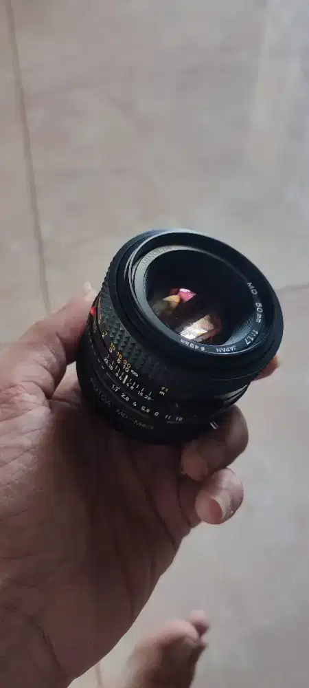 Lensa manual vintage Minolta 50mm  f 1.7 MC/MD  Rare