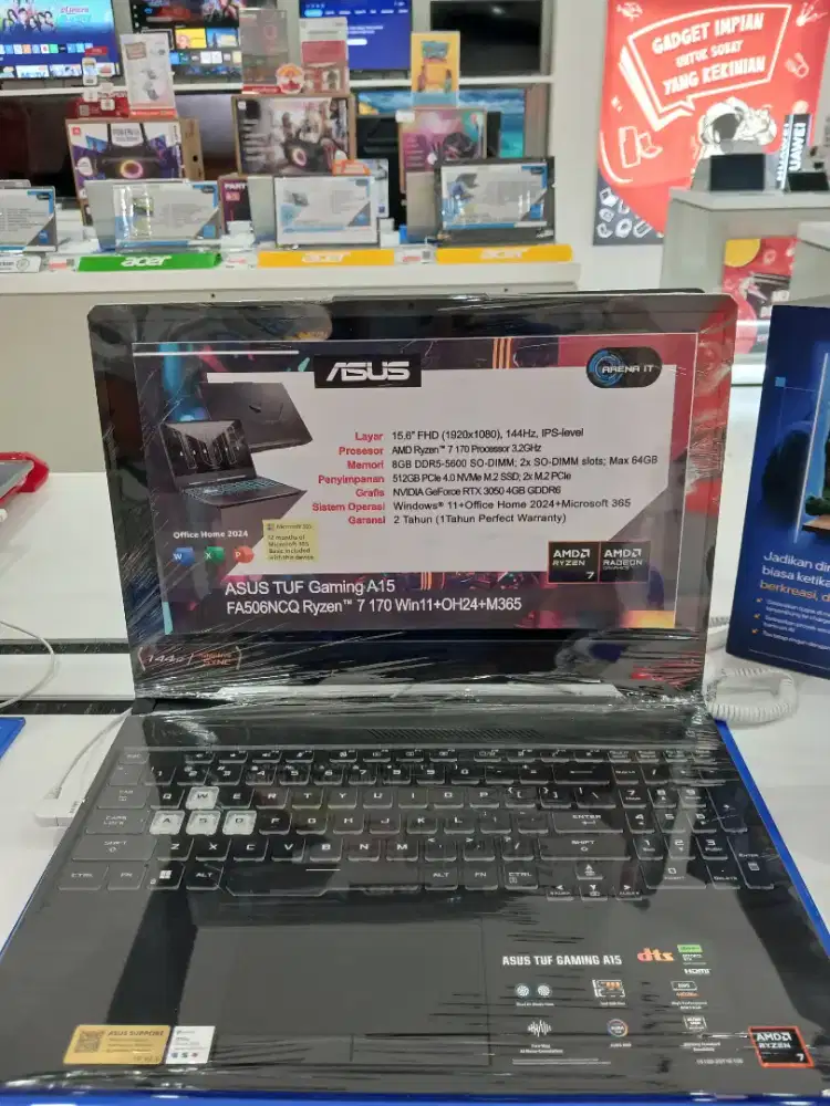 JUAL LAPTOP ASUS TUF FA506NCQ/LENOVO/HP/ACER/ZYREX/ADVAN