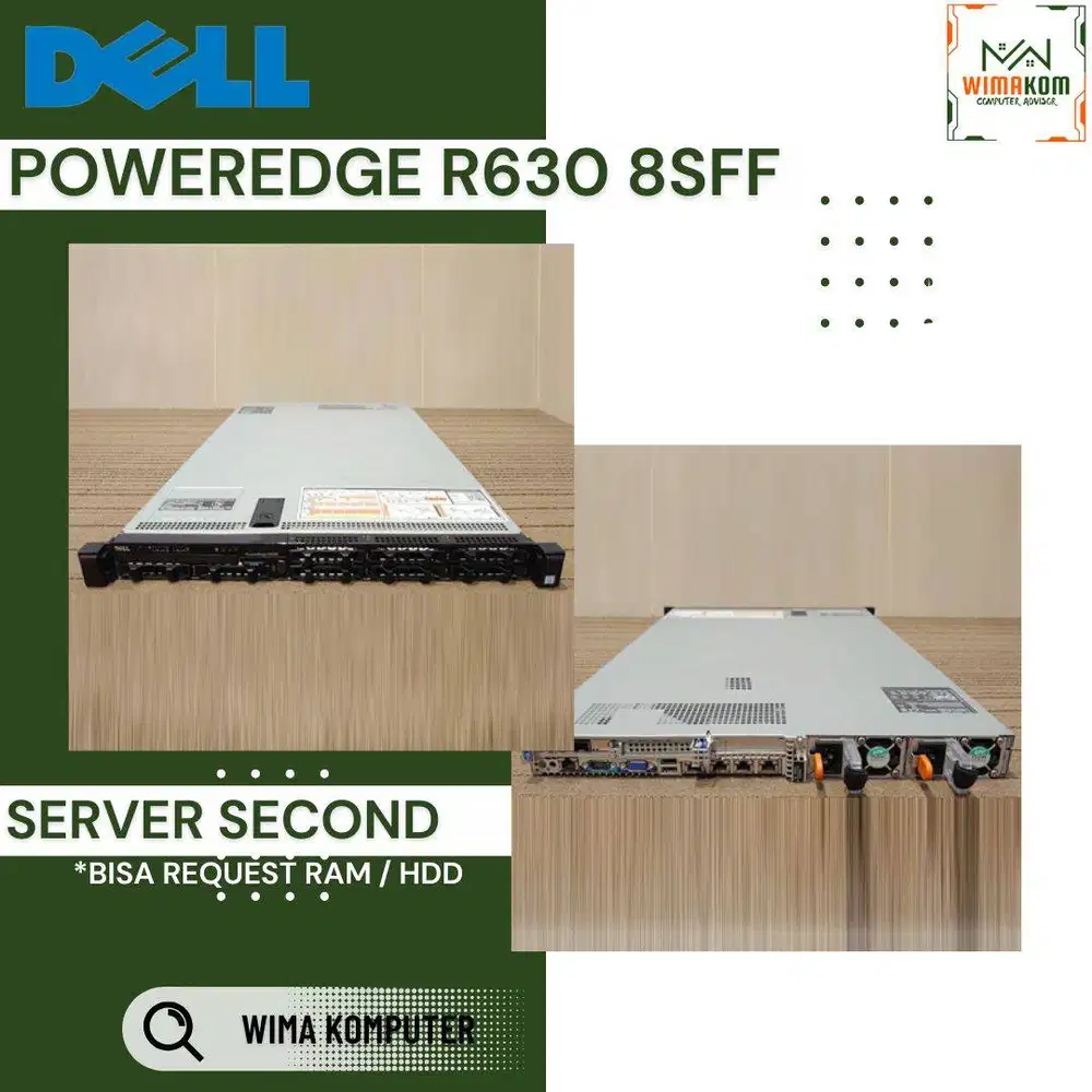 SERVER DELL R630 8 SFF 2x XEON E5-2686V4 72 CORE RAM 64GB SSD 2TB