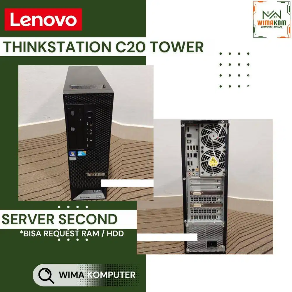 SERVER LENOVO C20 2x Xeon E5645 24 CORE RAM 32GB NO HDD NO VGA