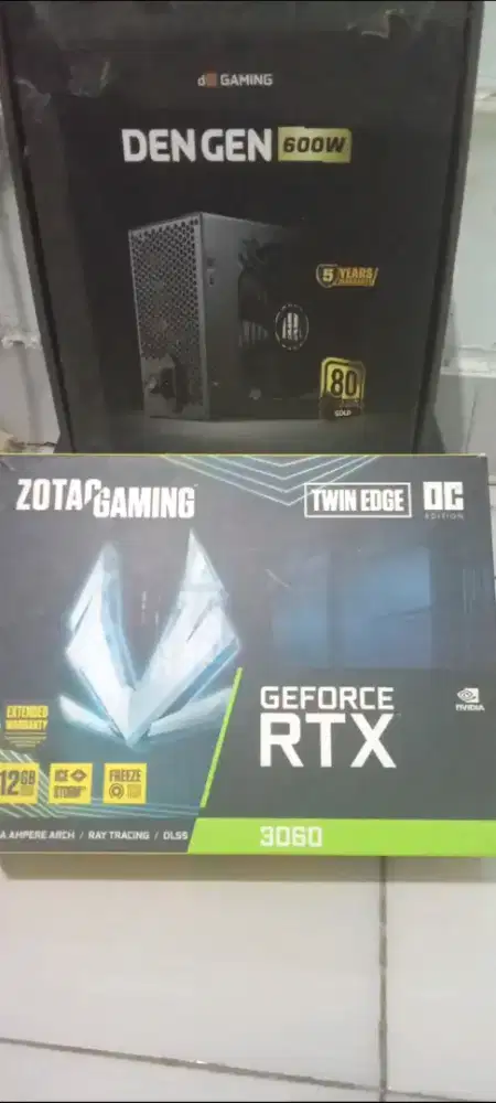 VGA RTX 3060 12gb + PSU Gaming GOLD