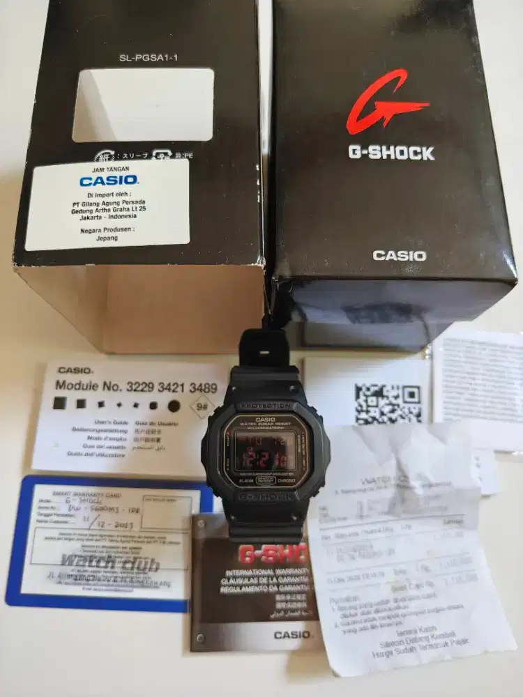 Casio G-Shock DW5600MS original bekas bagus normal semua siap pakai