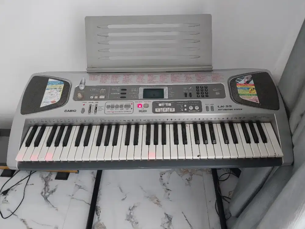 Keyboard Casio LK 55 Lighting + Standing
