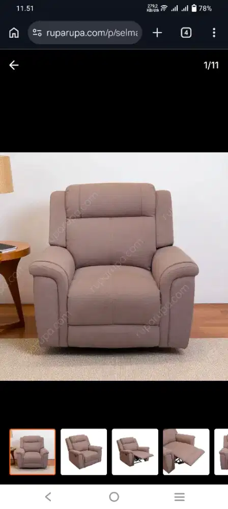 PROMO!! SELMA LORIAN SOFA RECLINER 1S