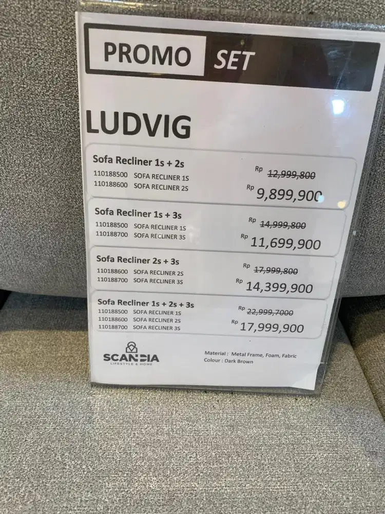 CICILAN FREE 2x SOFA LUDVING FULL SET