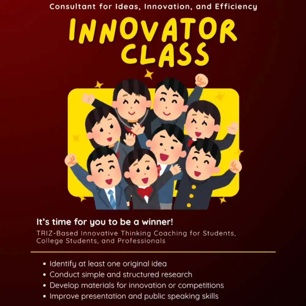 Kelas Inovator untuk Pelajar