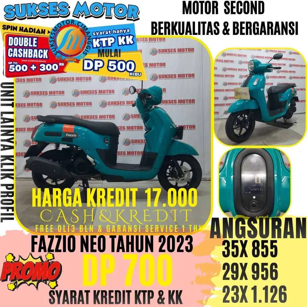 FAZZIO NEO TAHUN 2023 CASHBACK 300RIBUAN DP MURAH CICILAN MURAH