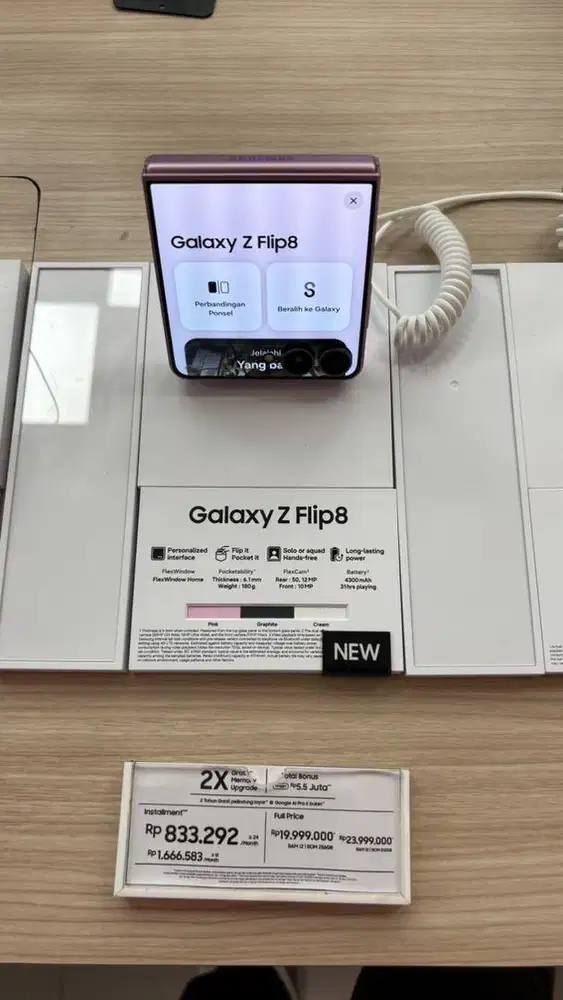 PROMO PO KREDIT SAMSUNG ZFLIP8 PAKAI HOME CREDIT 0% GRATIS 2X CICILAN