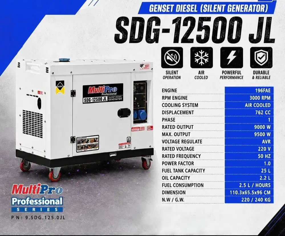 JUAL GENSET DIESEL GENSET BENSIN