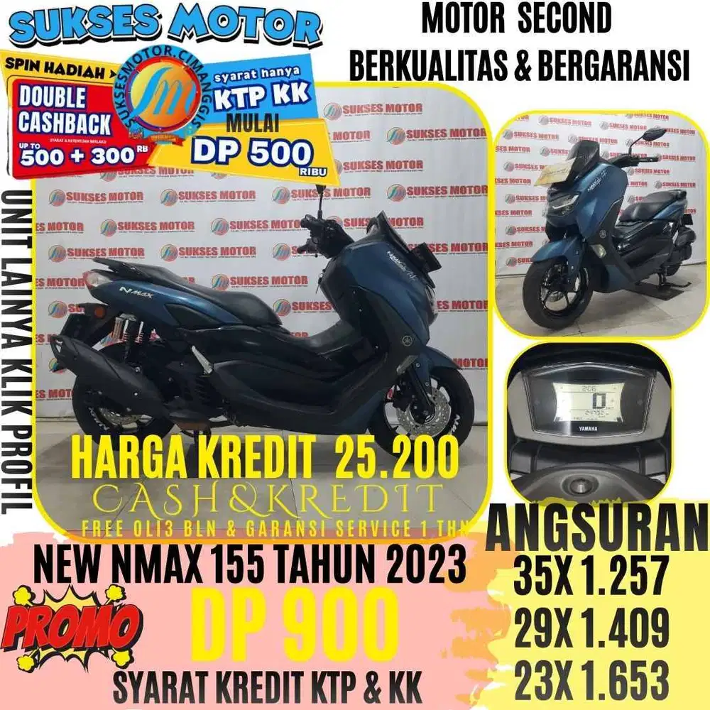 ALL NEW NMAX 155 TAHUN 2023 CASHBACK UPTO 300RIBUAN BERGARANSI