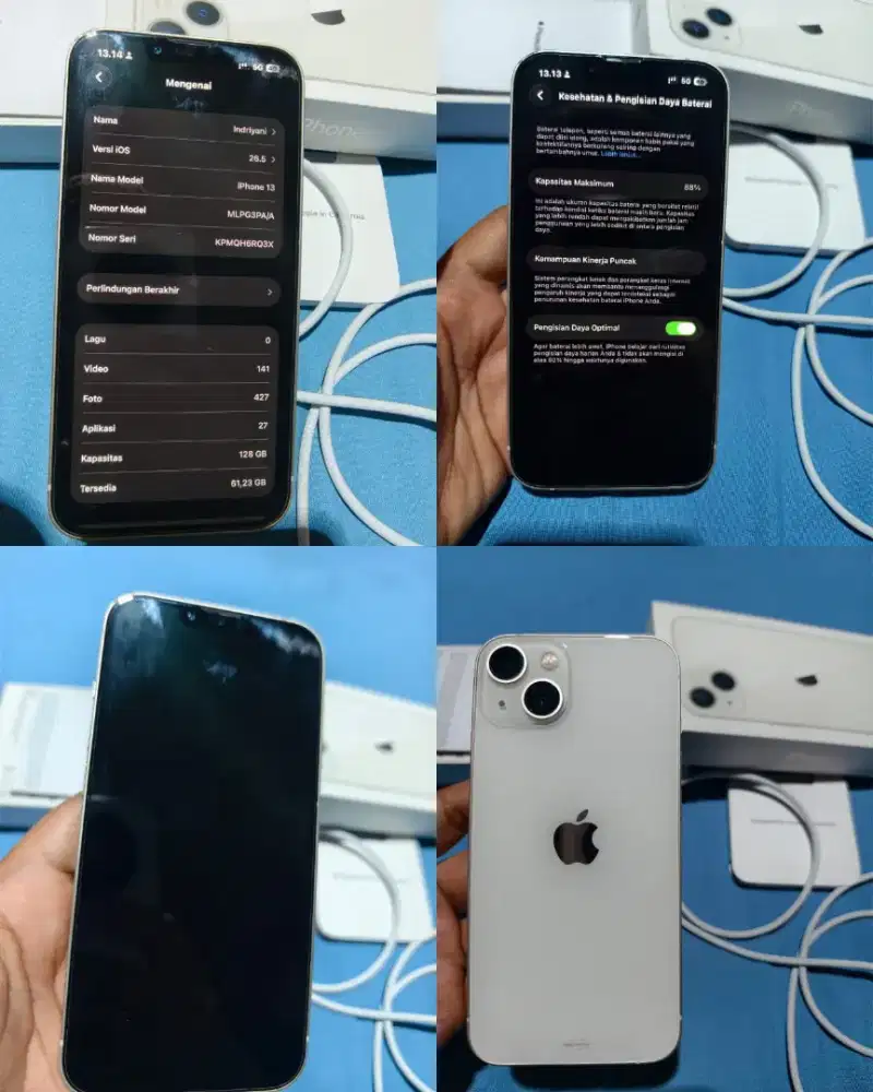 Iphone 13 128 ibox second like new