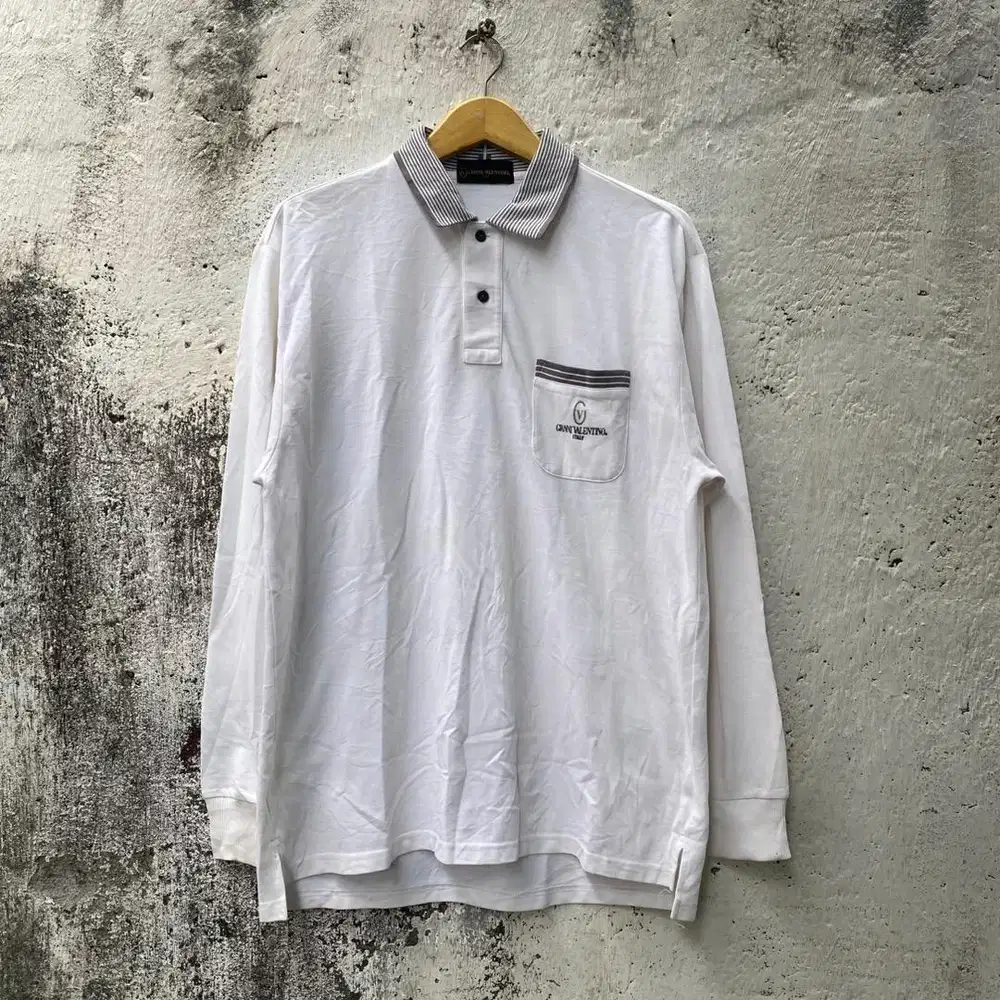 Polo long sleeve Gianni Valentino - Size XL - Baju pocket