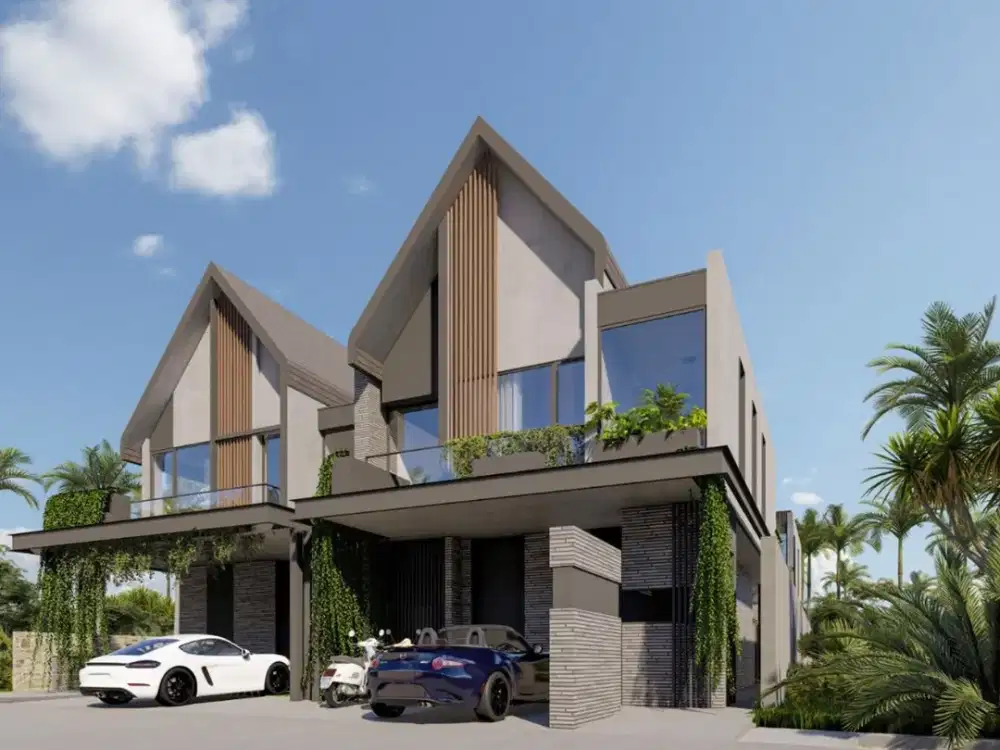 Villa Leasehold 2 Kamar di Kedungu Bali Four Palms Villas Dekat Pantai