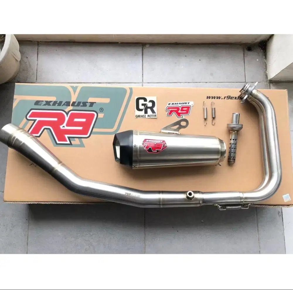 Knalpot R9 Alpa untuk Yamaha Aerox dan Yamaha Nmax 155