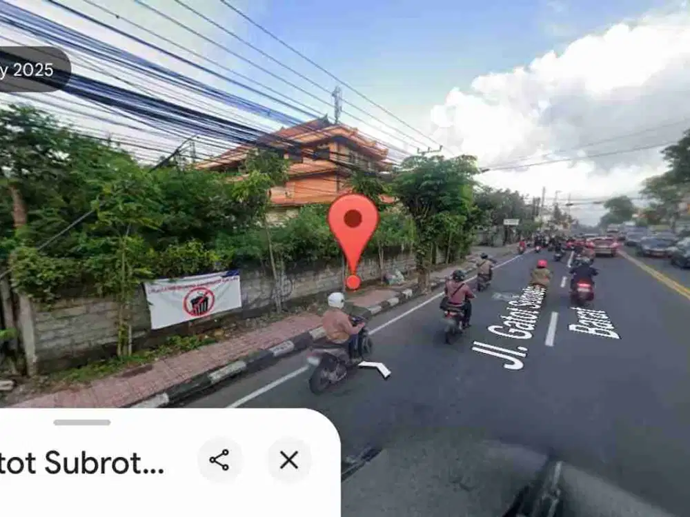 Tanah Komersial Jalan Utama Gatot Subroto Denpasar