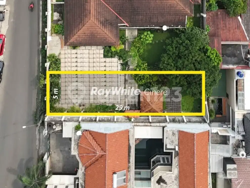 Tanah Siap Bangun SHM Harga di Bawah NJOP di Cinere