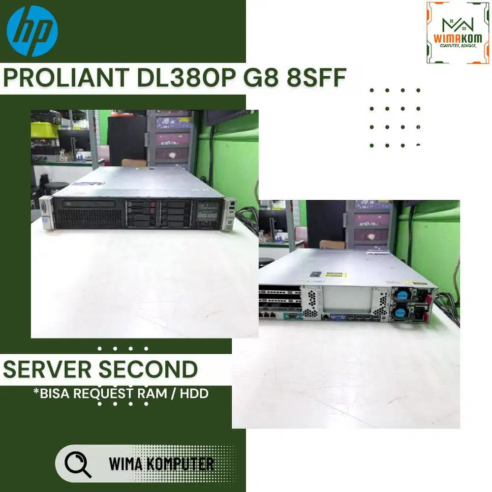 SERVER HP DL380 G8 8 SFF 2x XEON E5-2651V2 48 CORE RAM 128GB SAS 1.2TB