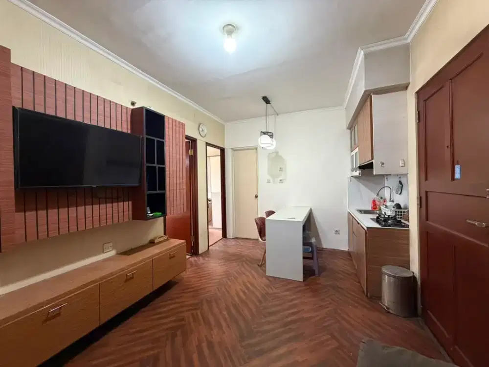 2kamar furnish interior lt rendah SIAP HUNI Apt.Mediterania Garden res1 dekat CP