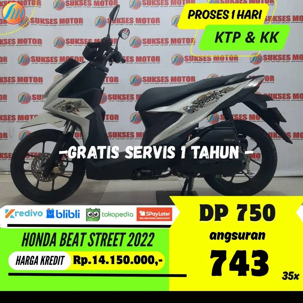 PROMO DP 750RIBU HONDA BEAT STREET 2022 ANGSURAN SANGAT RINGAN