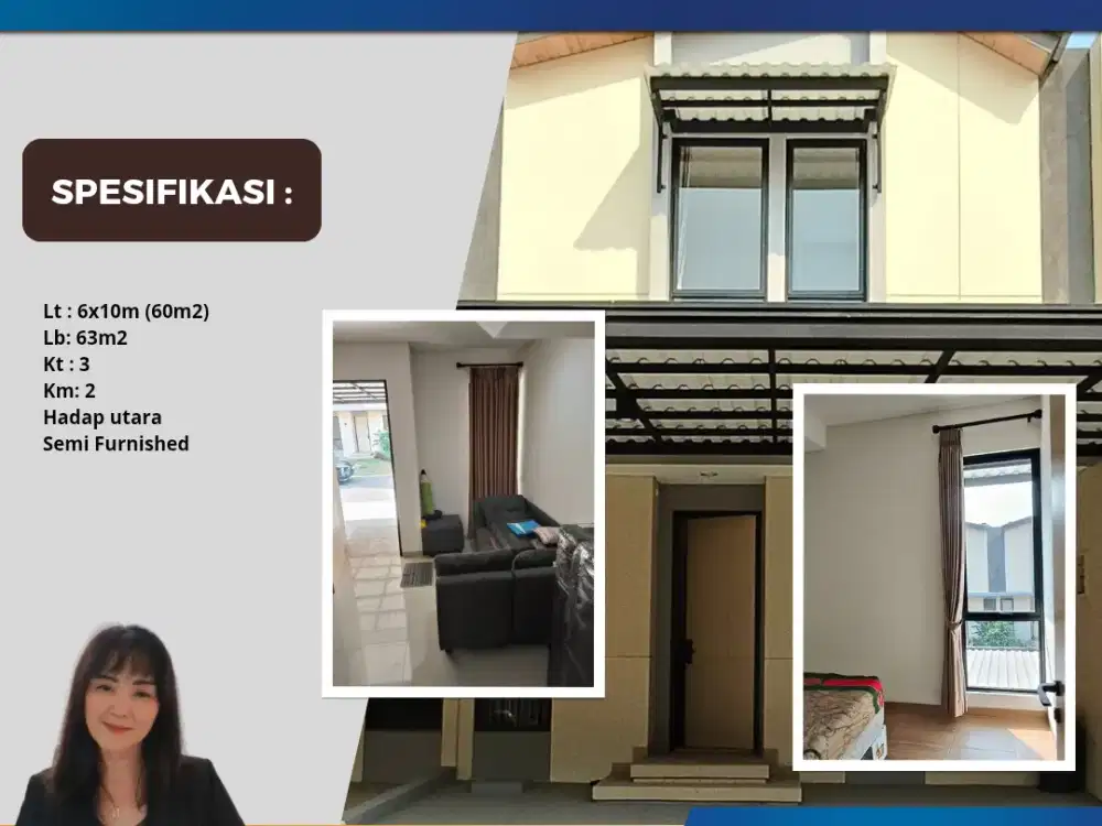 Disewakan Cluster Astha Semi Furnished Suvarna Sutera Cikupa Tangerang