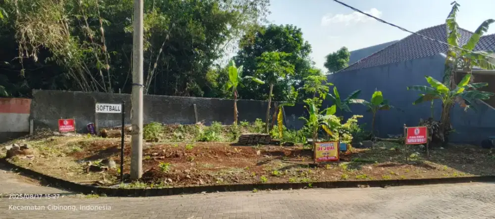 Di Jual Tanah Global Di Hook Di Dlm Perumahan DI Nanggewer Cibinong