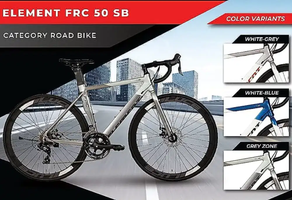 Road Bike Element FRC 50 SB alloy brifter 2x8speed Disc Brake