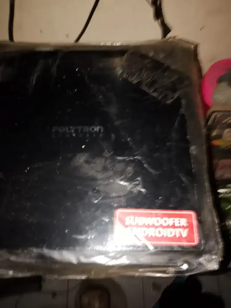 Subwoofer Polytron bekas Cabutan Android TV 43 inch normal,mulus,segel