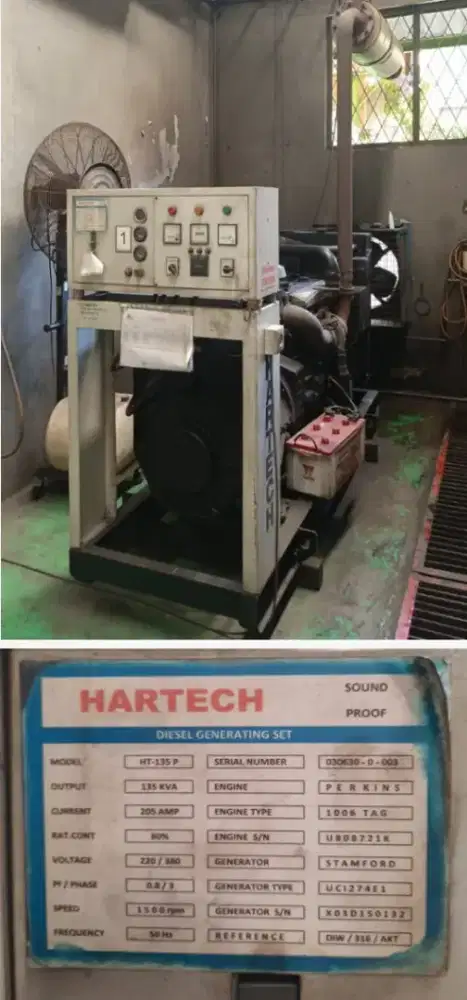 Diesel Generating Set 135 Kva HARTEC