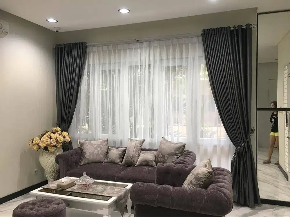 Pemesanan Gorden Blackout Pasang Skat Klinik Hordeng Gordyn Vitrase