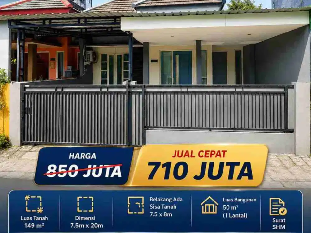 Rumah Murah siap Huni di Kalijaten, Taman, Sda