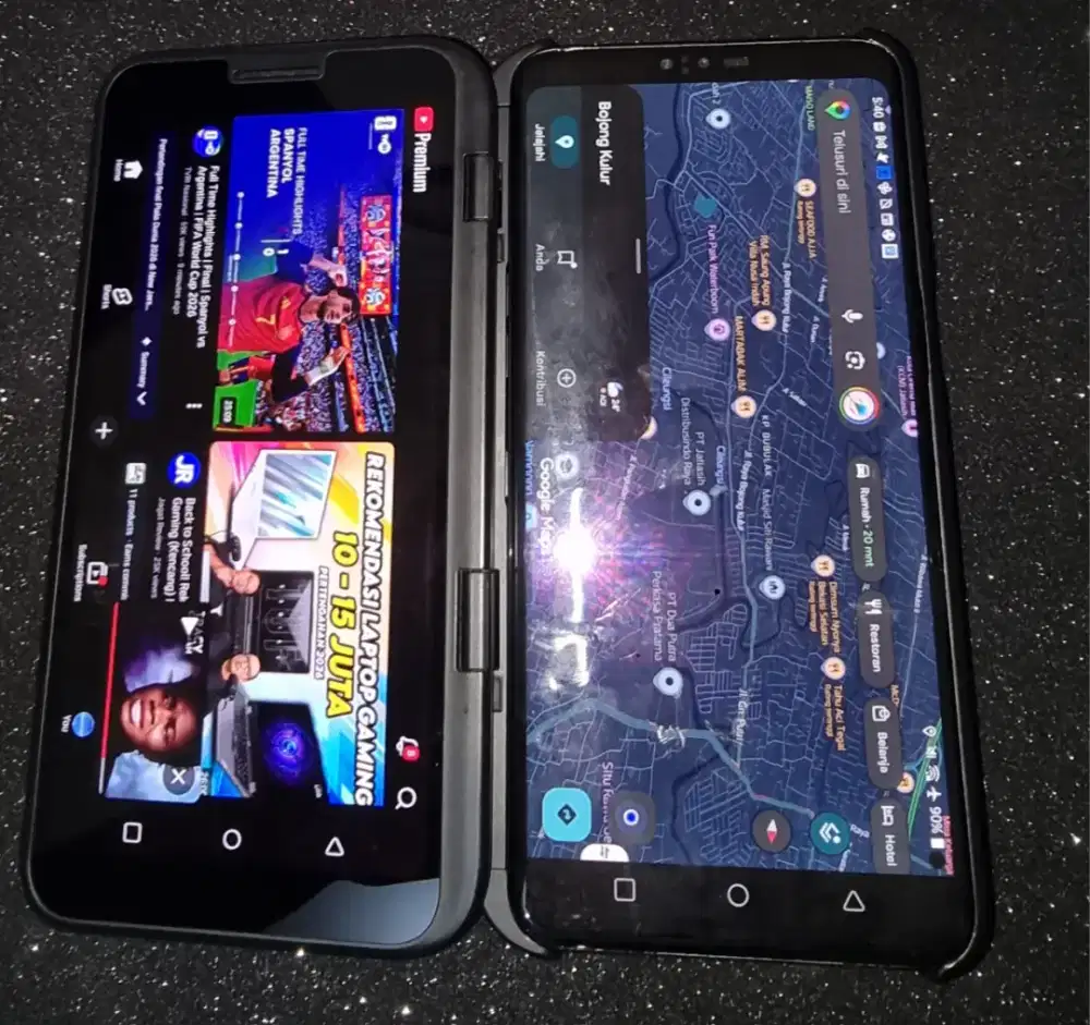 V50 Dual Screen dengan IMEI Permanen - Smartphone dengan dual screen