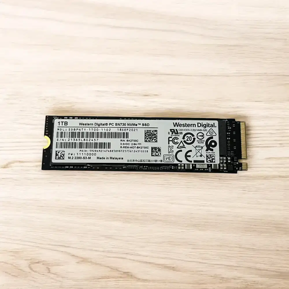 WD SN730 NVME 1TB Gen 3 X4