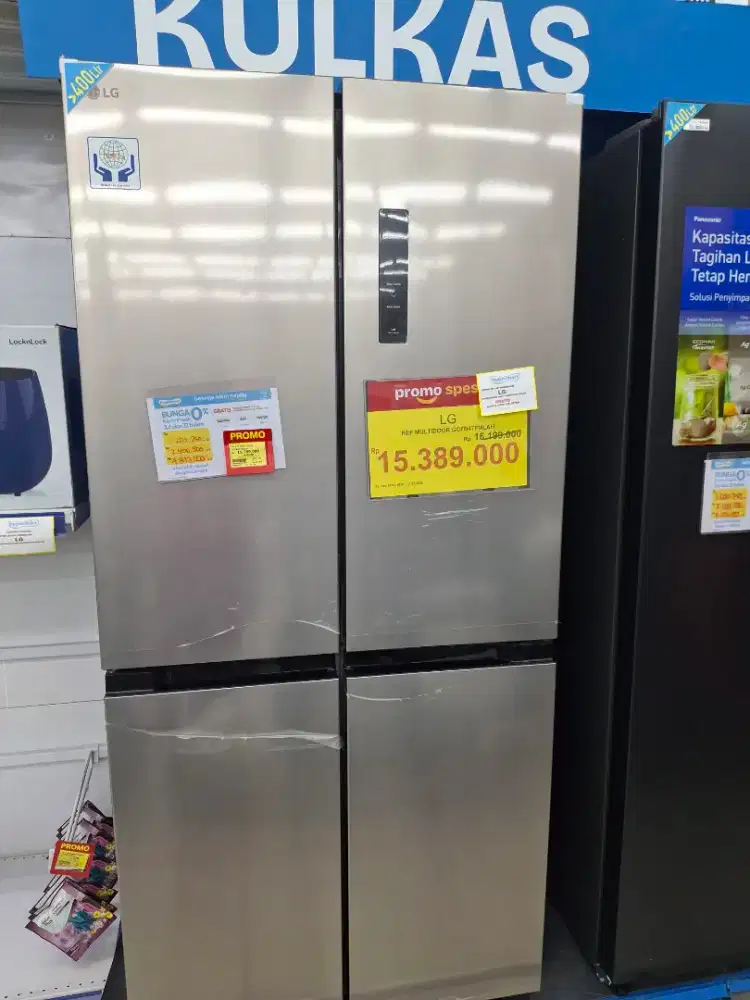 Promo cicilan Kulkas LG Ref Multidoor 4 pintu bebas 1kali angsuran