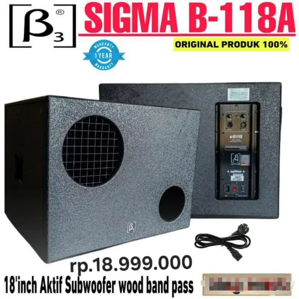 Sub active beta3 sigma 118a baru