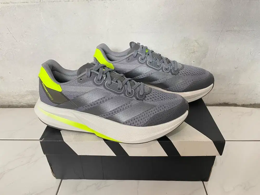 sepatu lari adidas DURAMO SPEED 2 lightstrike size 42 an BARU ORIGINAL