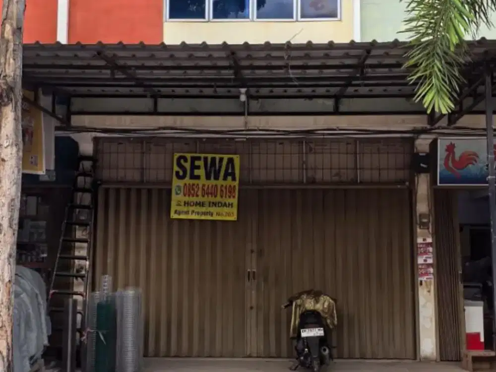 DISEWAKAN RUKO GOLDEN CITY SAMPING JALAN, dkt GOLDEN PRAWN, PASAR, PELABUHAN