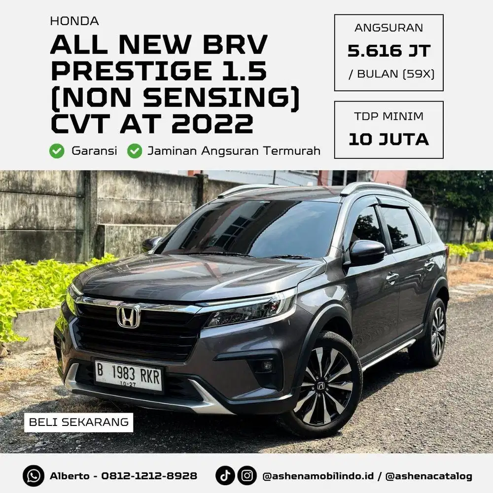 [KM 23RB] All New BRV Prestige 1.5 Non Sensing CVT AT Grey DP Minim 10