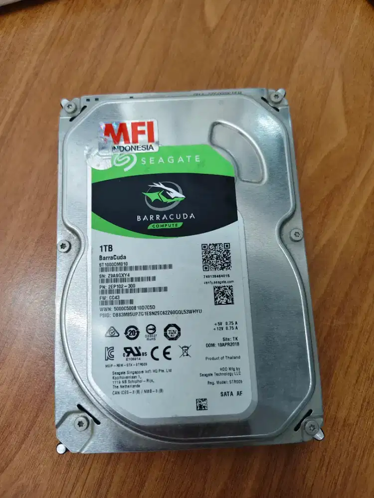 Hardisk internal 1TB Sata 3.5 kondisi normal