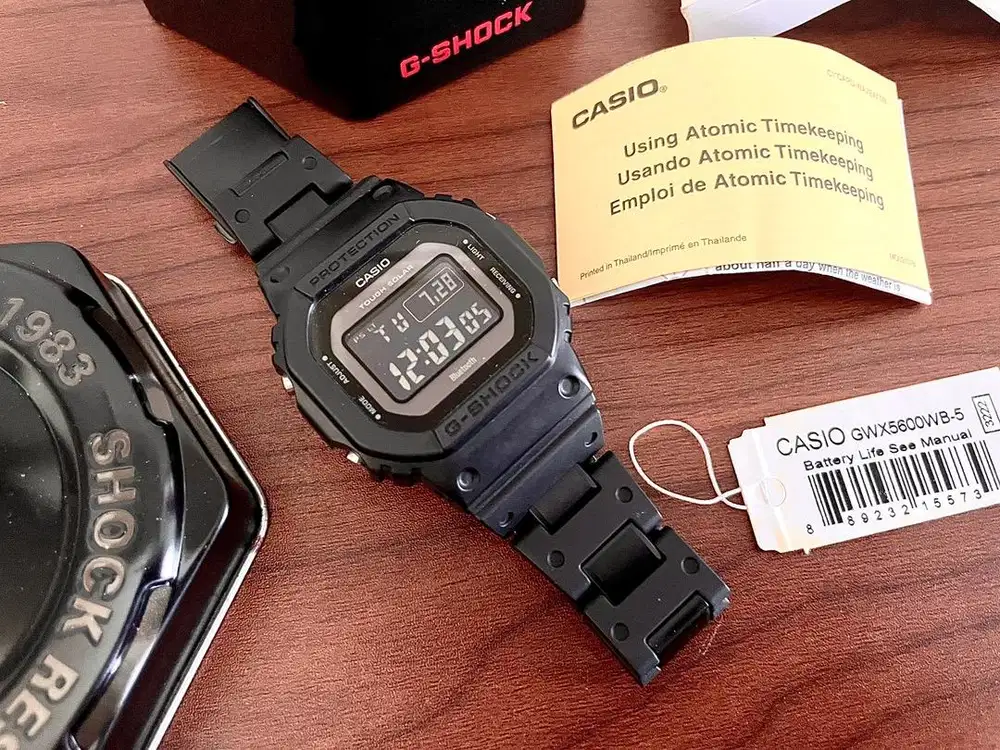 jam tangan G-SHOCK GW-B5600 bluetooth BLACK tough solar ORIGINAL CASIO