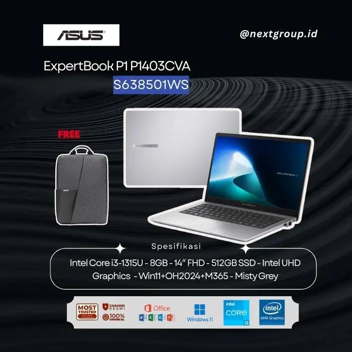 Asus ExpertBook P1 AI PC P1403CVA-S63850WS /i3-1315U/8GB/512GB/14FHD
