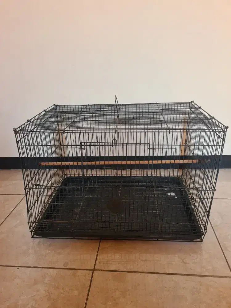 Sangkar Burung 3 Pintu Bahan Besi.