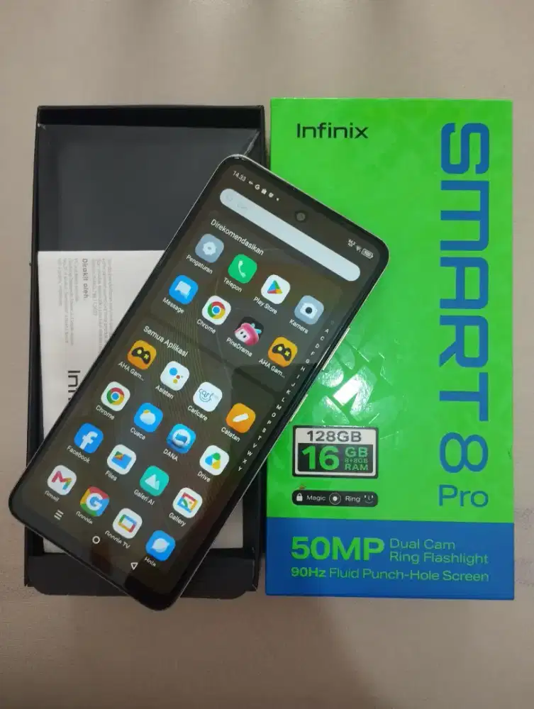Infinix Smart 8 Pro-4G.Ram 8+8/128GB.ORI.GOLDEN PONSEL