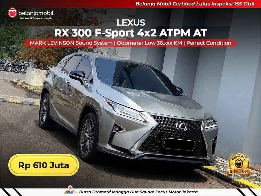 [ KM LOW ] Lexus RX 300 RX300 F-Sport F Sport AT 2018/2019