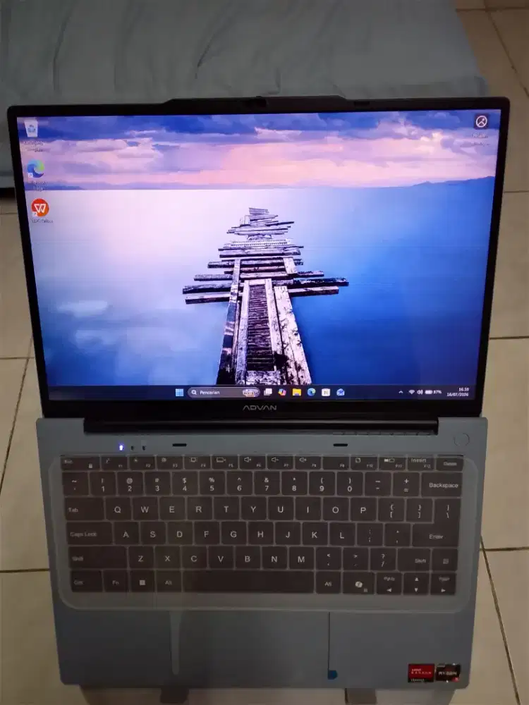 Laptop Advan AMD Ryzen 5 3500U RAM 8GB SSD 256GB Siap Pakai LIKE NEW