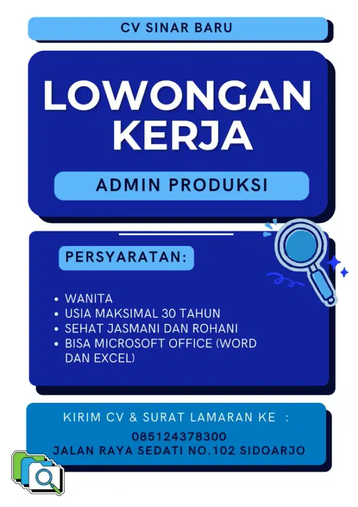 DIBUTUHKAN ADMIN