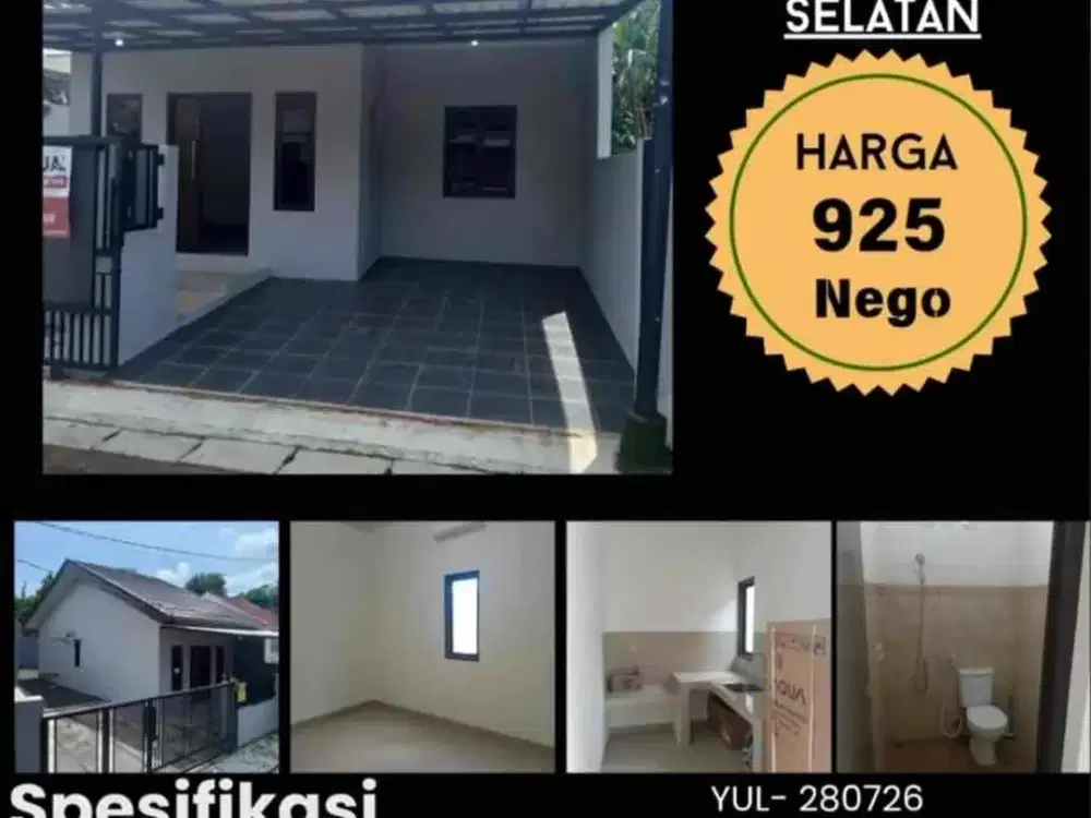 Rumah Luas 200m di Serpong nempel BSD Harga 900jutaan
