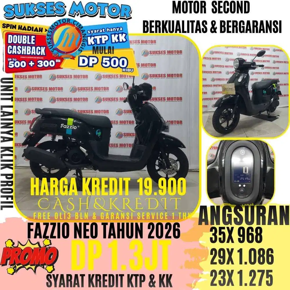 FAZZIO NEO TAHUN 2026 CASHBACK UPTO 300 RIBUAN BERGARANSI