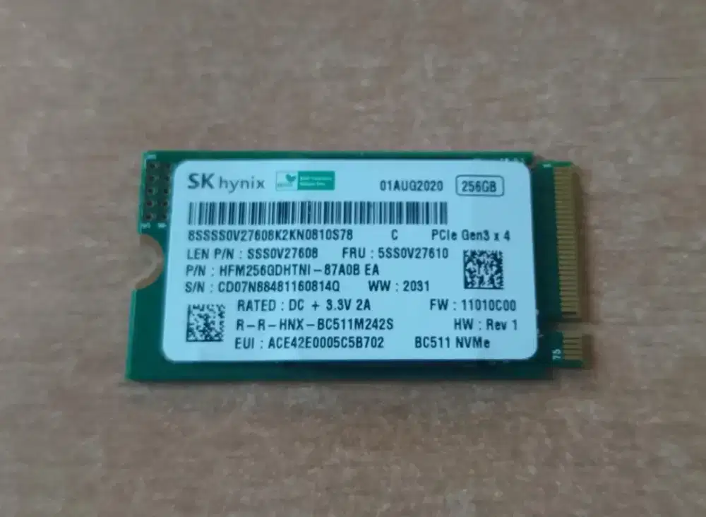 SSD Nvme 256gb normal