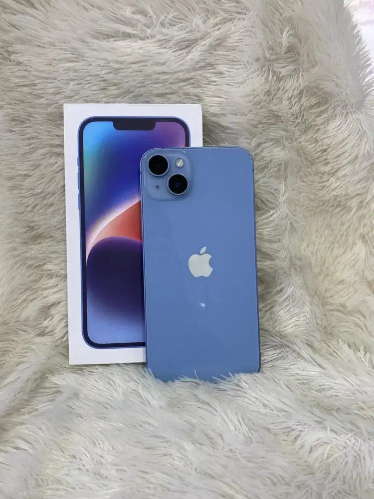 Iphone 14 plus 128Gb blue ex ibox resmi fullset original #3Gcom